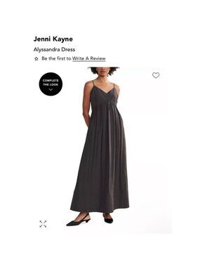 NWT Jenni Kayne Alyssandra Charcoal Maxi Dress L